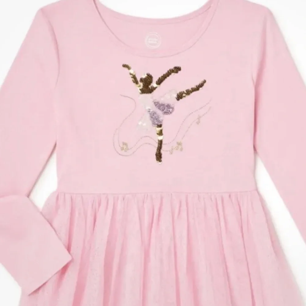 Wonder Nation Girls Rose Petal Pink Ballerina TuTu Dress Size XX/2X/18 NEW
